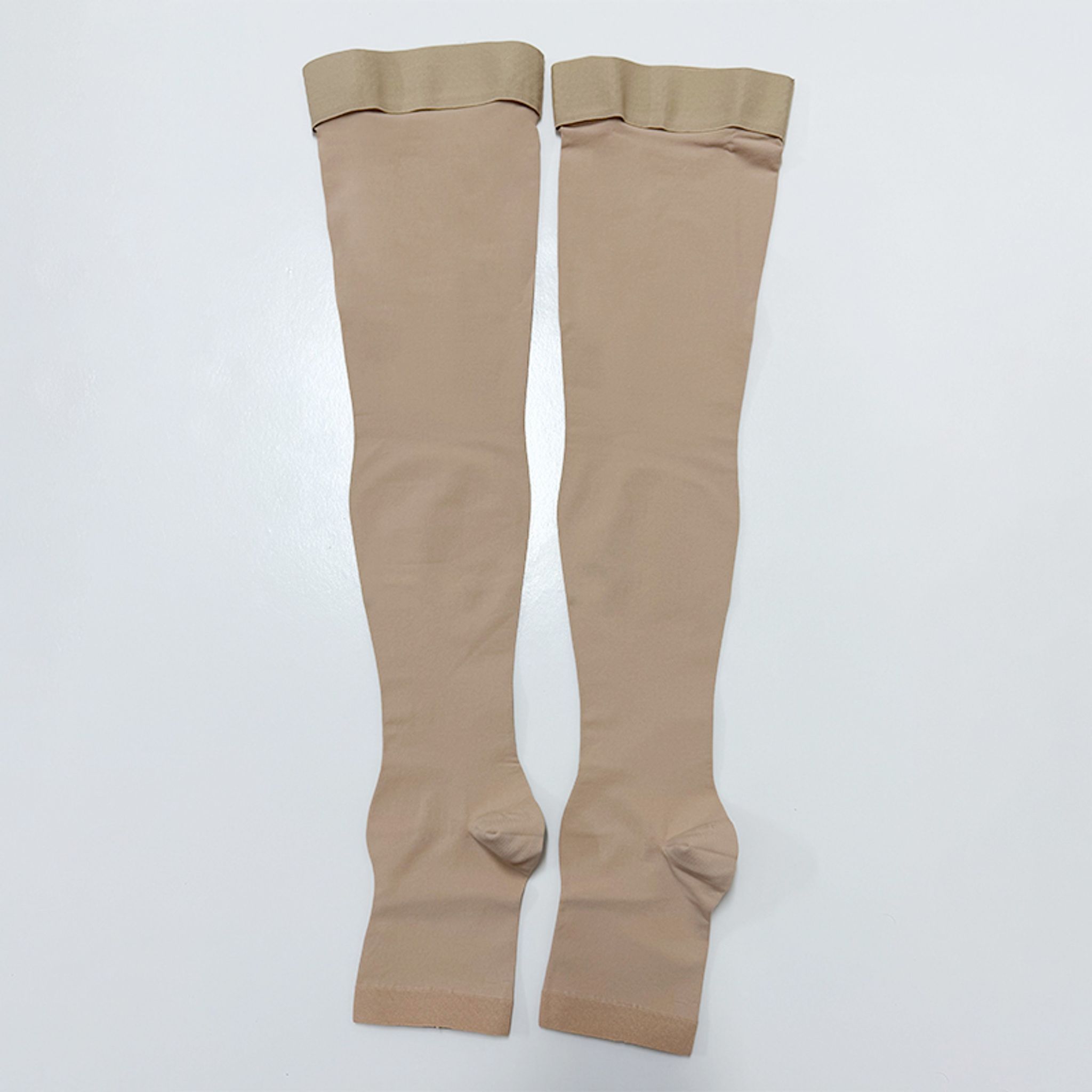 Thigh High Open Toe Compression Stockings 20-30mmHg for Varicose Veins thumbnail 19