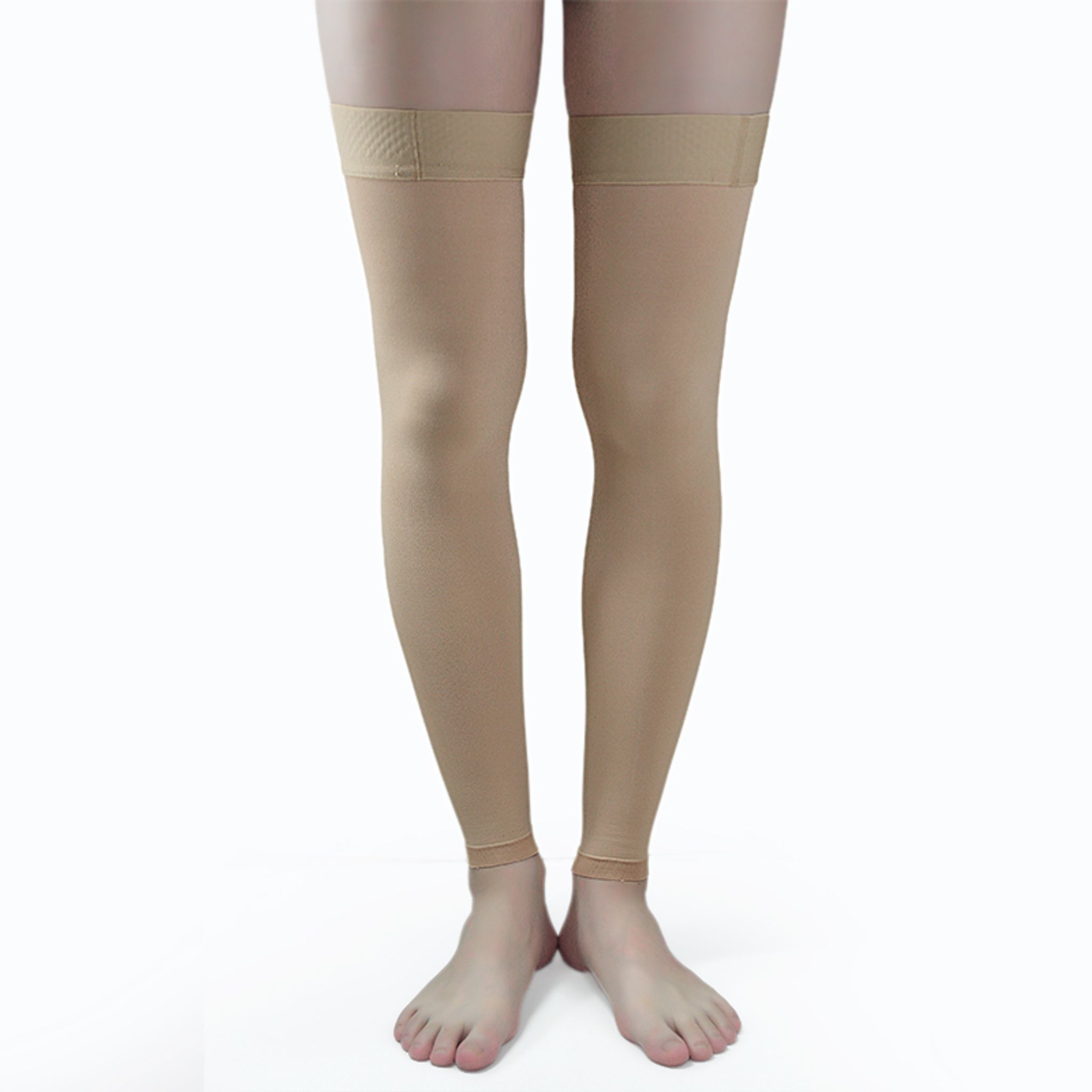 Medias de compresión médicas para mujer 20-30mmHg, pantimedias para varices hasta la rodilla, con banda de silicona antideslizante y compresión graduada