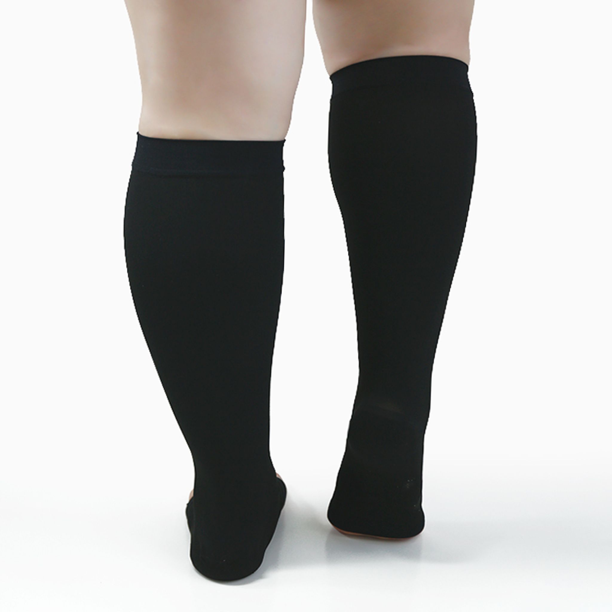 Calf‑Length Open‑Toe Varicose Veins Support Stockings thumbnail 7