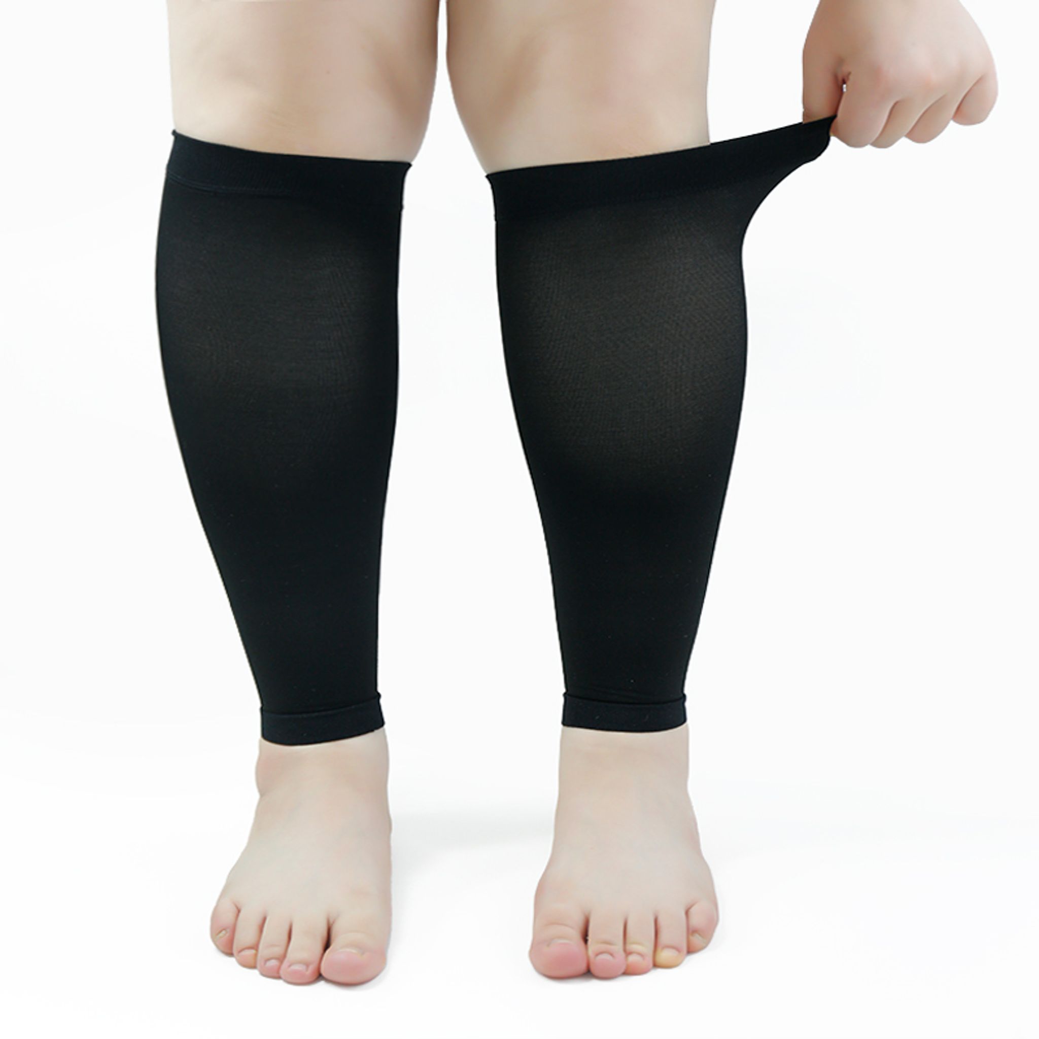 Medical Compression Calf Sleeves Calf Sleeve Black Calf Compression Sleeve thumbnail 11