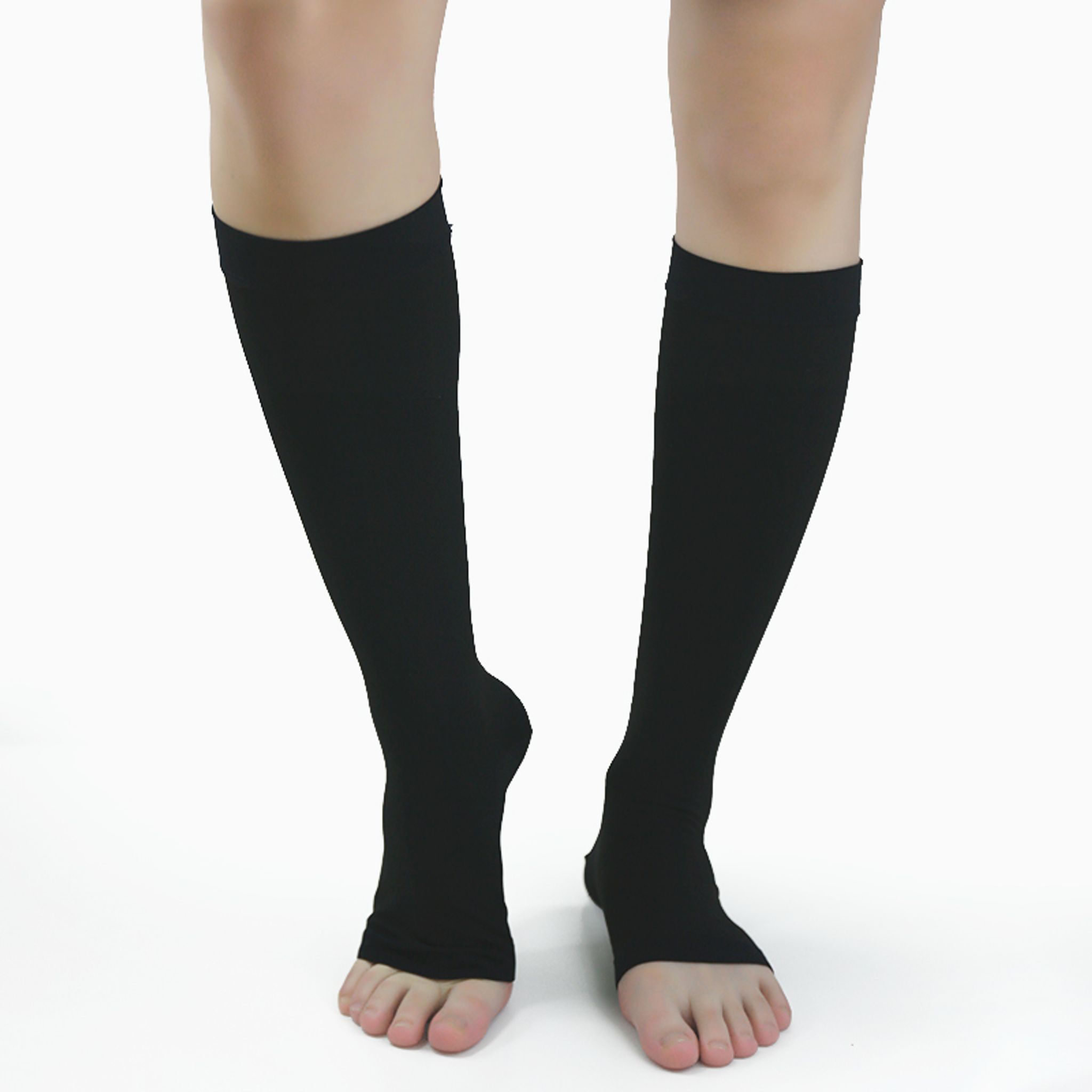 Calf‑Length Open‑Toe Varicose Veins Support Stockings thumbnail 6