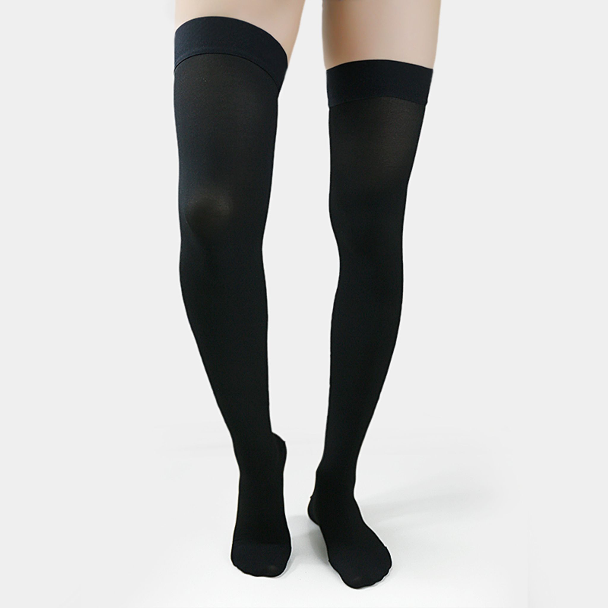 Medias de compresión médicas para mujer 20-30mmHg, pantimedias para varices hasta la rodilla, con banda de silicona antideslizante y compresión graduada