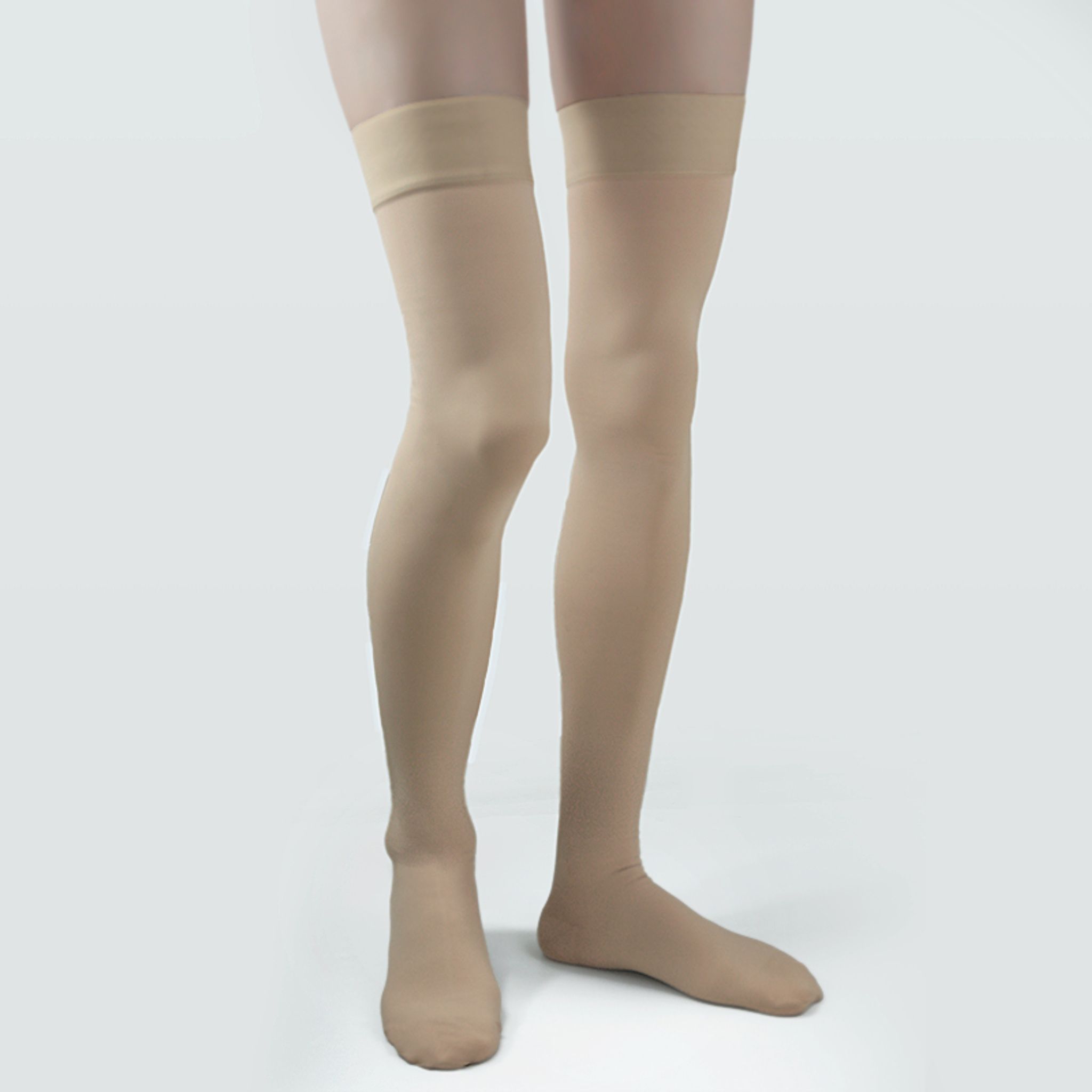 Medias de compresión médicas para mujer 20-30mmHg, pantimedias para varices hasta la rodilla, con banda de silicona antideslizante y compresión graduada miniatura 6