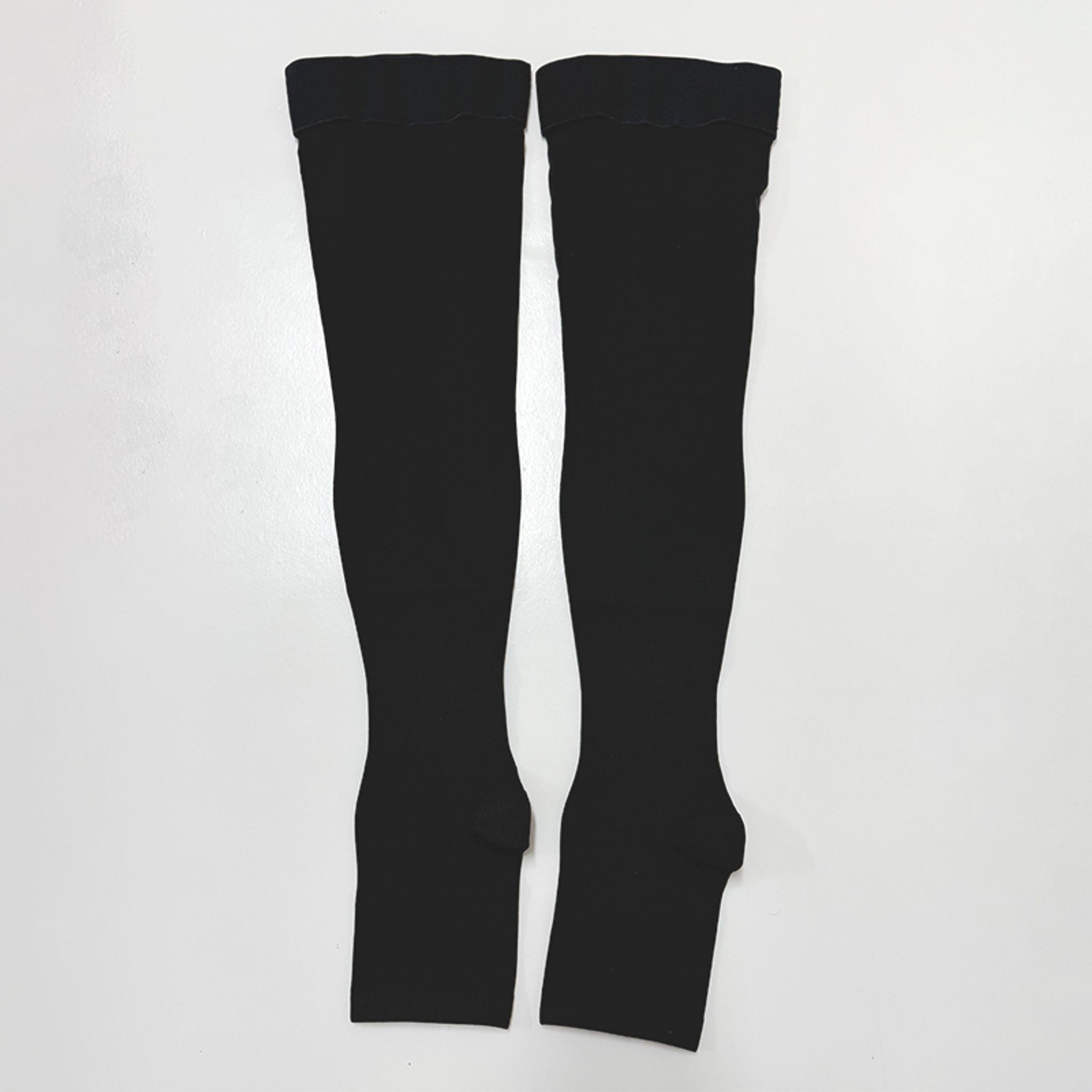 Thigh High Open Toe Compression Stockings 20-30mmHg for Varicose Veins thumbnail 17