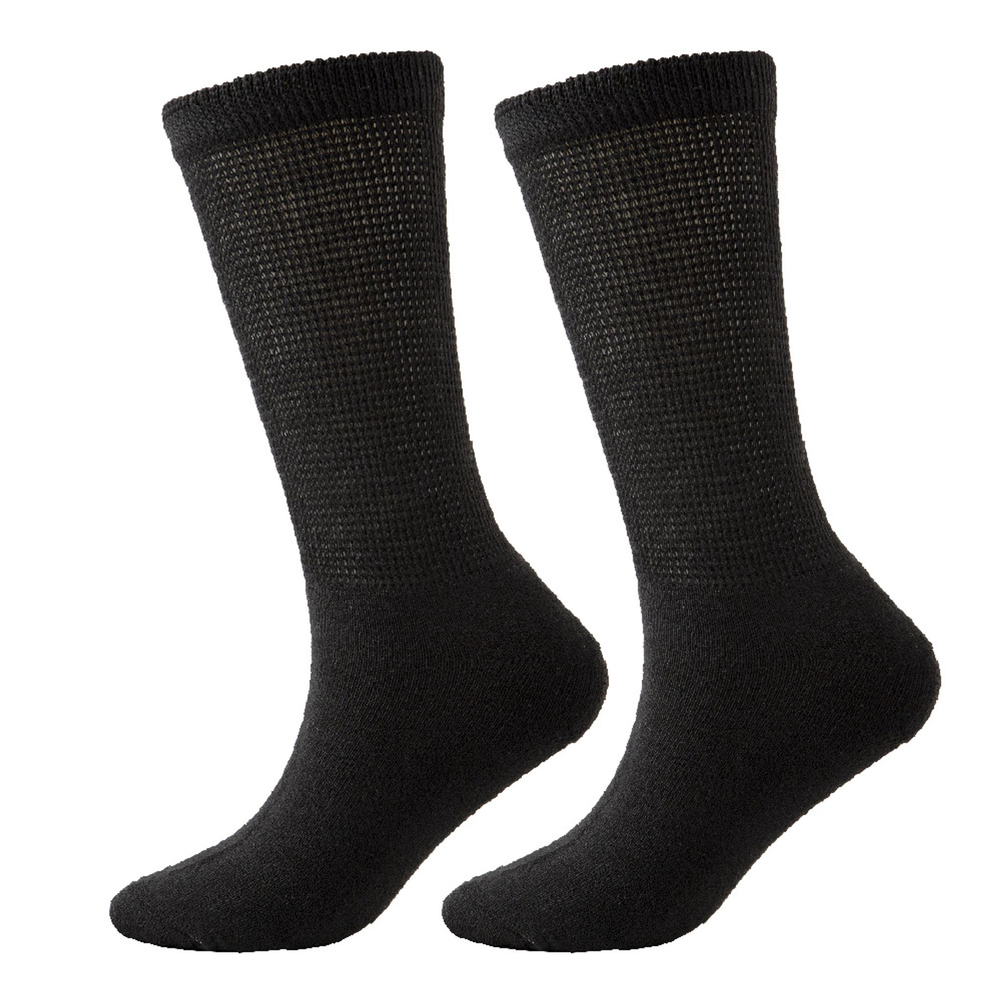 Wholesale Patient Bamboo Anti slip Ultra Soft Loose Seamless Hospital Ankle White Diabetic Socks thumbnail 11