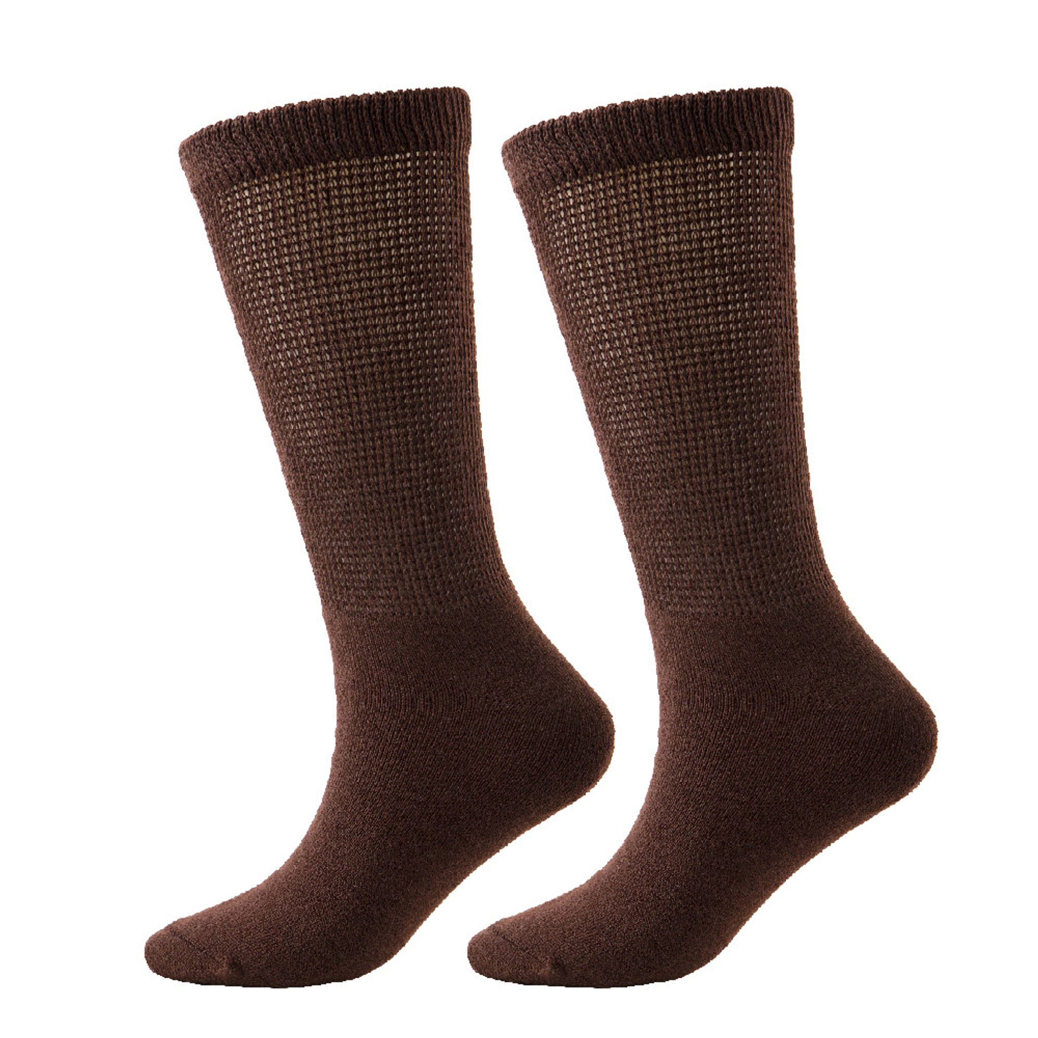 Wholesale Patient Bamboo Anti slip Ultra Soft Loose Seamless Hospital Ankle White Diabetic Socks thumbnail 10