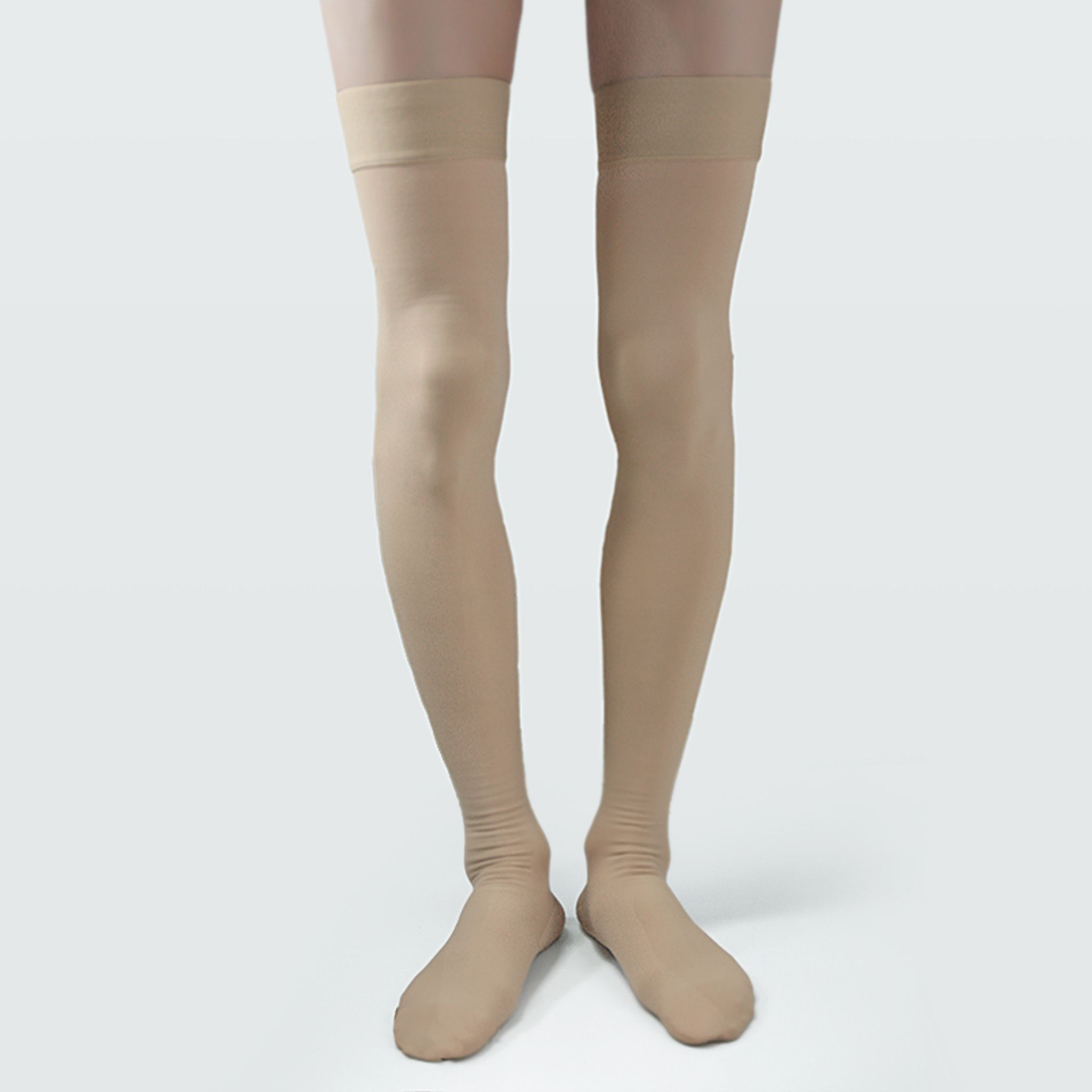 Medias de compresión médicas para mujer 20-30mmHg, pantimedias para varices hasta la rodilla, con banda de silicona antideslizante y compresión graduada miniatura 5
