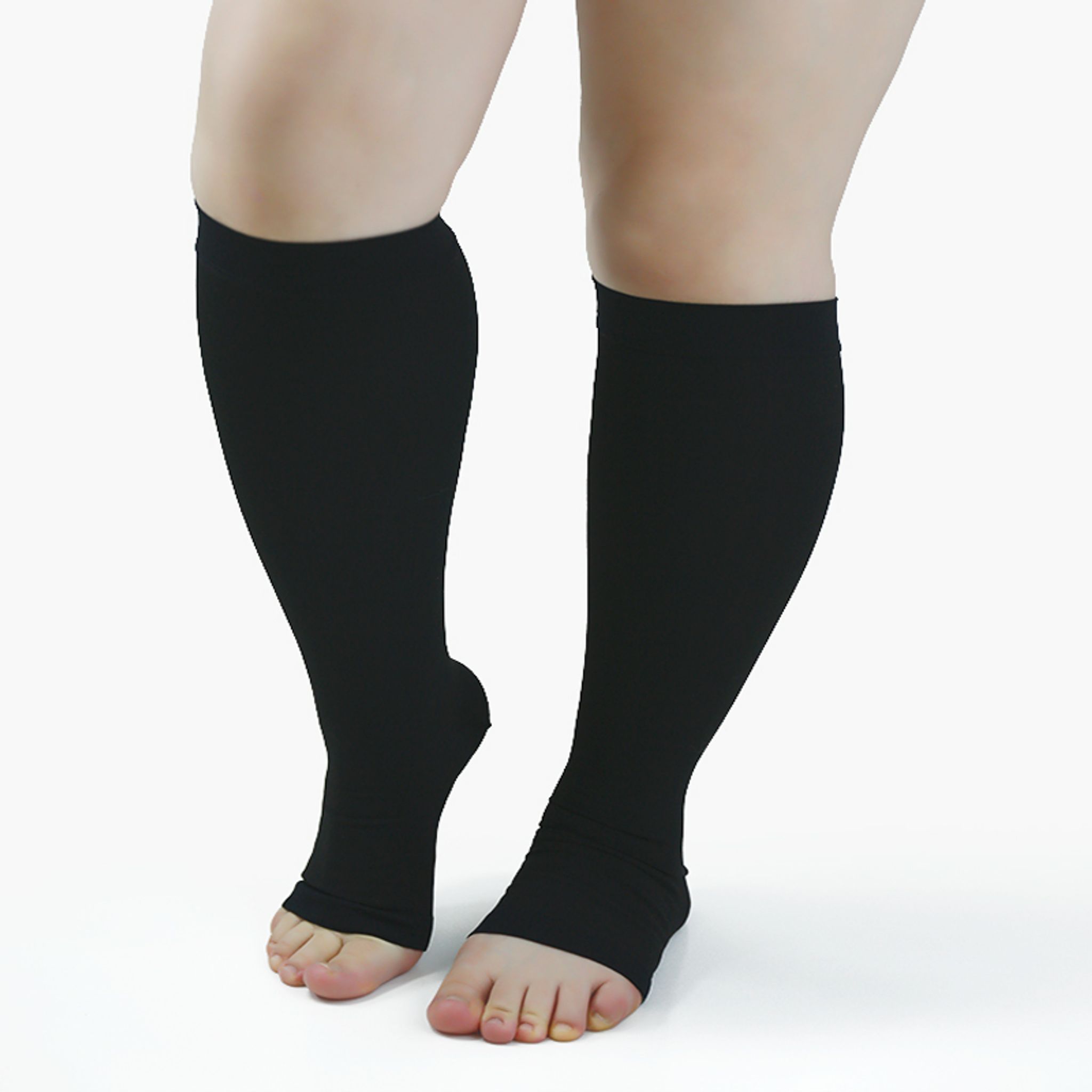 Calf‑Length Open‑Toe Varicose Veins Support Stockings thumbnail 8