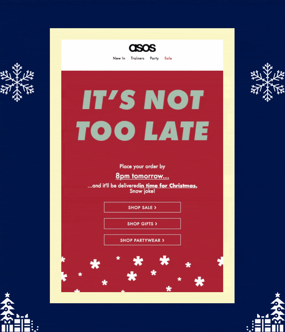 Urgency based campaigns for holidays