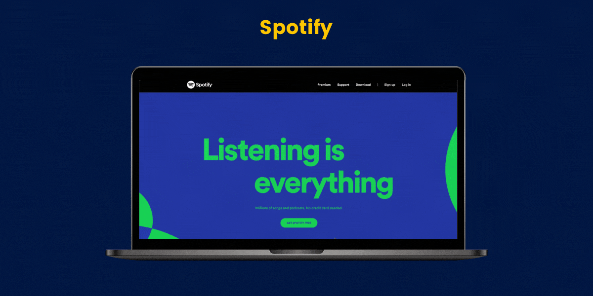 spotify ecommerce website