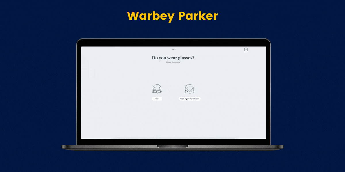 warbey parker ecommerce website