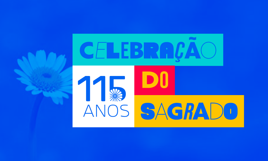 Arte da celebração dos 115 anos do Colégio Sagrado Coração de Jesus