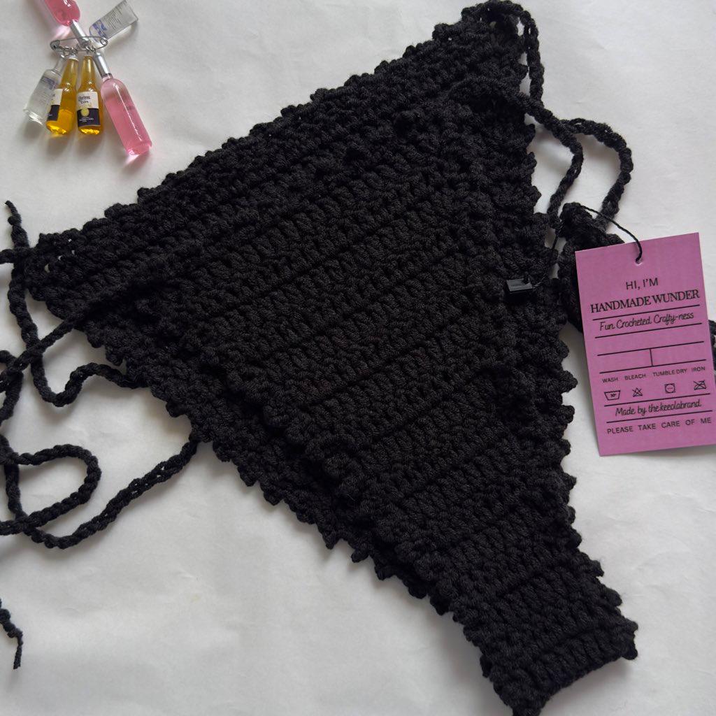 Black Bikini Bottom Crochet