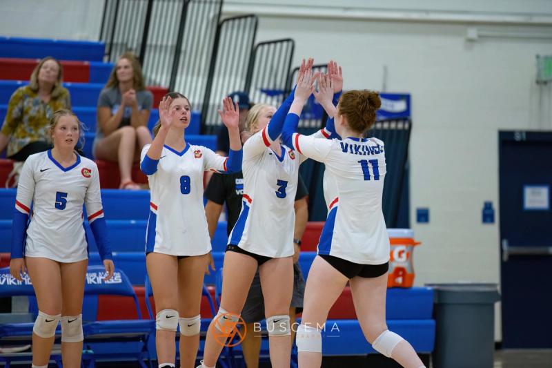 Coeur d'Alene Vikings JV Volleyball vs Post Falls Trojans 9/6/22 photo 11