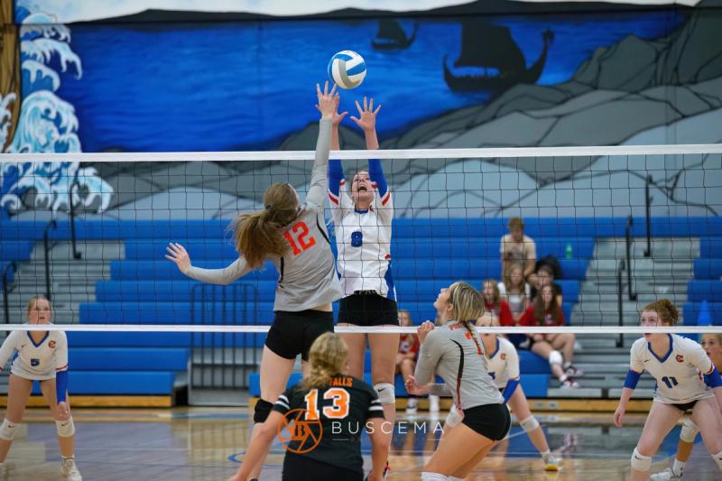 Coeur d'Alene Vikings JV Volleyball vs Post Falls Trojans 9/6/22 photo 29