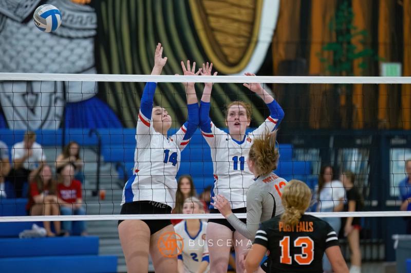 Coeur d'Alene Vikings JV Volleyball vs Post Falls Trojans 9/6/22 photo 2