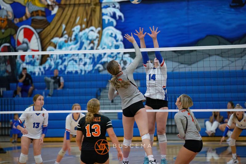 Coeur d'Alene Vikings JV Volleyball vs Post Falls Trojans 9/6/22 photo 49