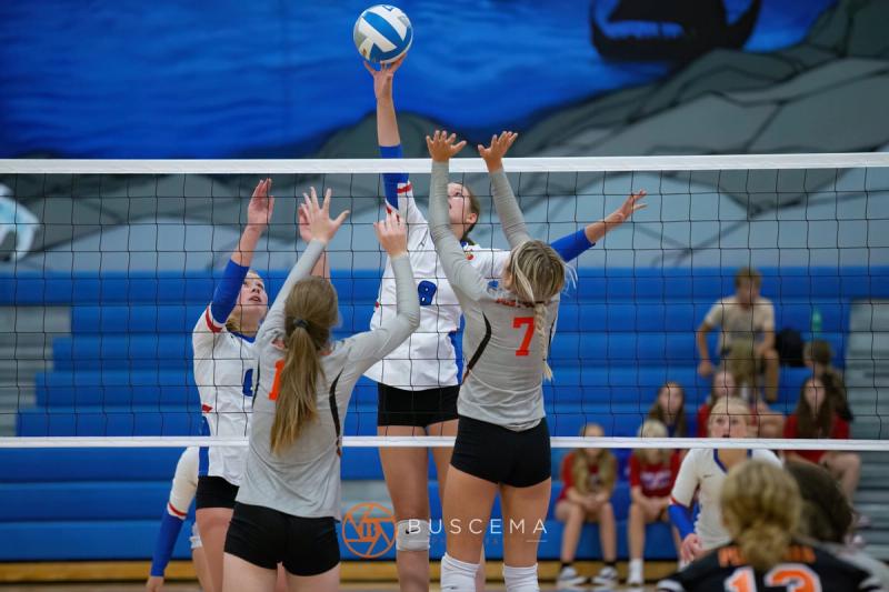 Coeur d'Alene Vikings JV Volleyball vs Post Falls Trojans 9/6/22 photo 35
