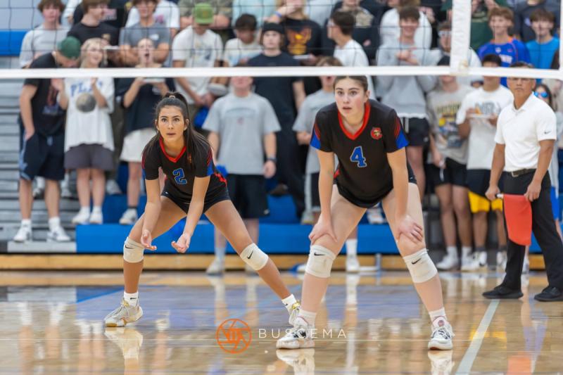 Coeur d'Alene Vikings vs Post Falls Trojans Girl's Volleyball 10/17/23 photo 9
