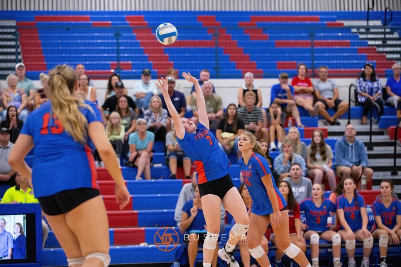 Coeur d'Alene Vikings Varsity Volleyball vs Post Falls Trojans 9/6/22 photo 7