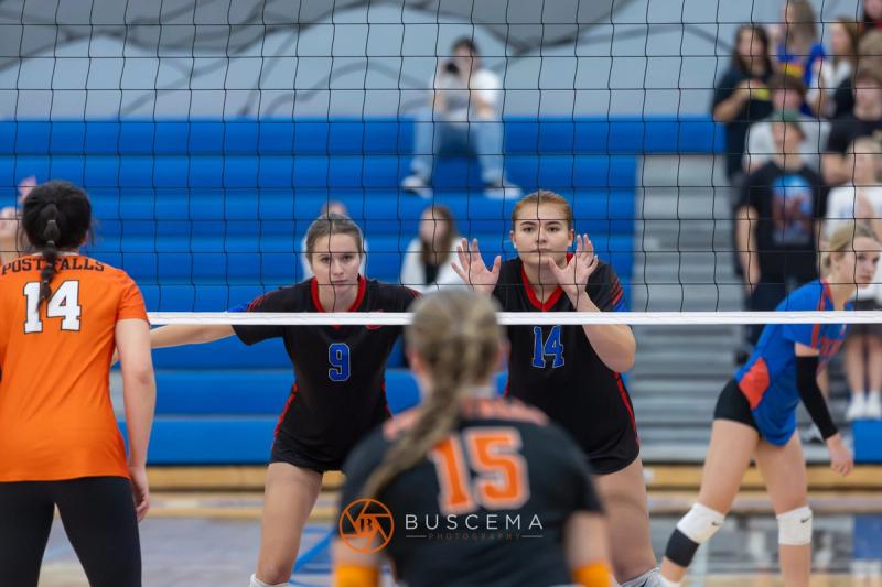 Coeur d'Alene Vikings vs Post Falls Trojans Girl's Volleyball 10/17/23 photo 15