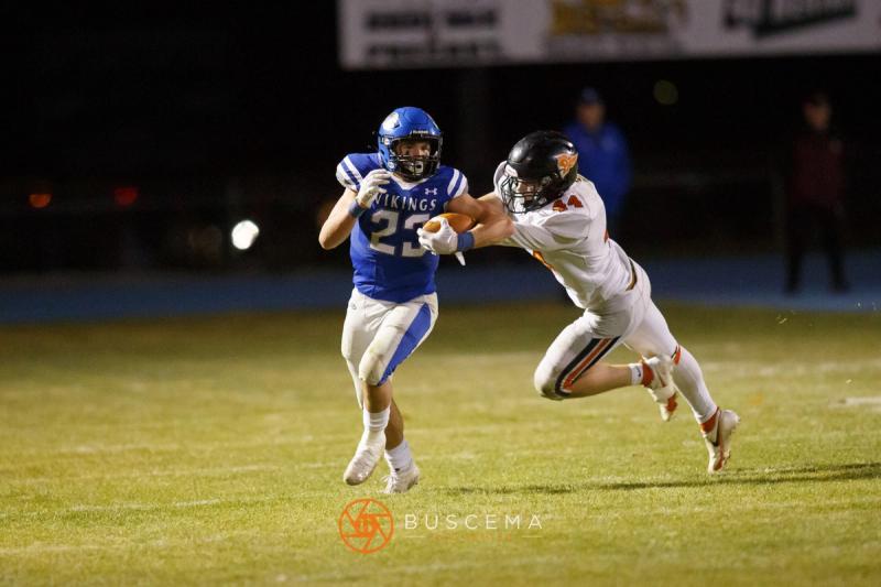 Coeur d'Alene Vikings Varsity Football vs Post Falls Trojans Homecoming photo 19