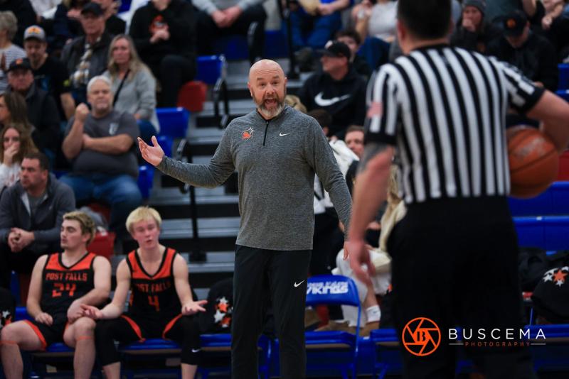 Post Falls @ Coeur d'Alene Boy's Basketball photo 25
