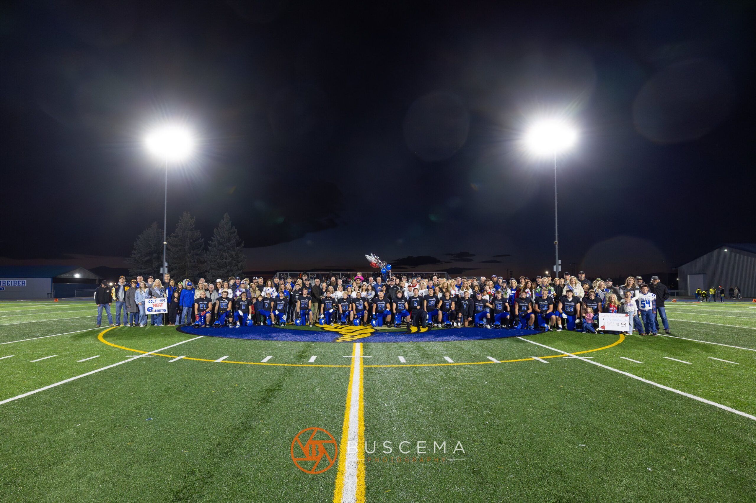 Post Falls @ Coeur d'Alene Football Senior Night