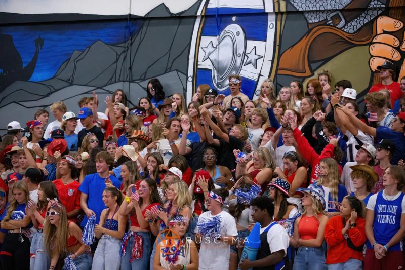 Coeur d'Alene Vikings Varsity Volleyball vs Post Falls Trojans 9/6/22 photo 2
