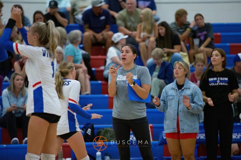 Coeur d'Alene Vikings JV Volleyball vs Post Falls Trojans 9/6/22 photo 5