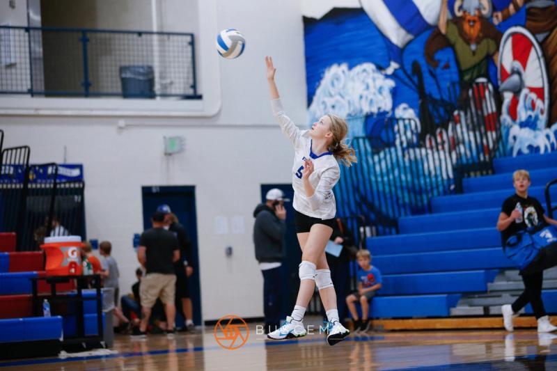 Lakeland @ Coeur d'Alene Girls JV Volleyball photo 6