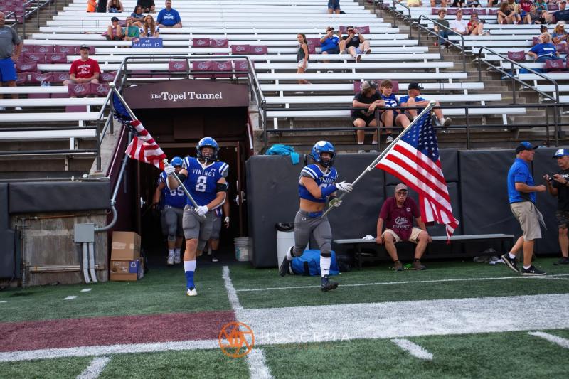 Coeur d'Alene Vikings Varsity Football vs Rigby at the University of Montana 8/19/22. photo 3