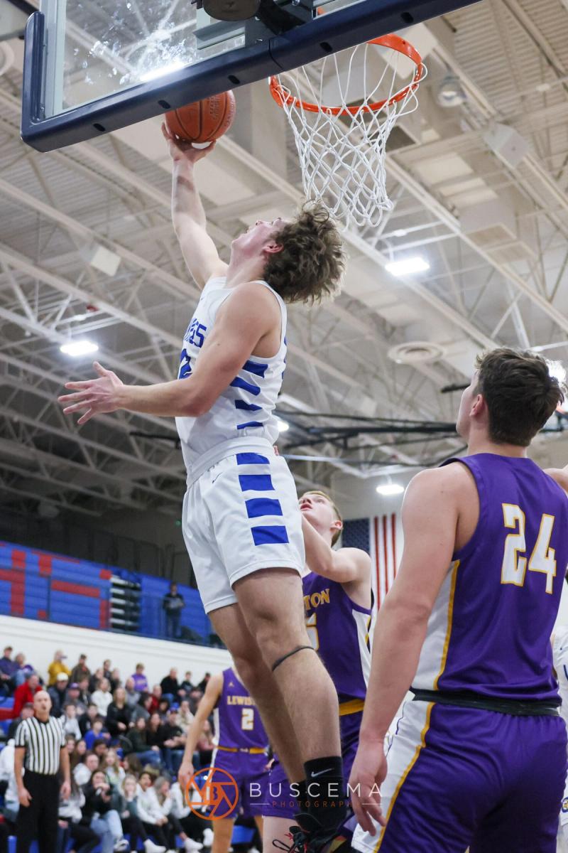 Lewiston @ Coeur d'Alene Boy's Varsity Basketball photo 7