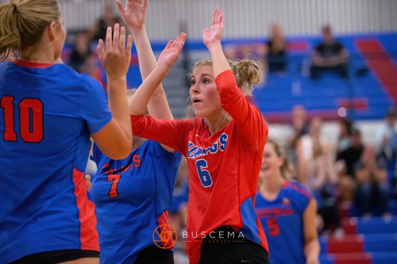 Coeur d'Alene Vikings Varsity Volleyball vs Post Falls Trojans 9/6/22 photo 22