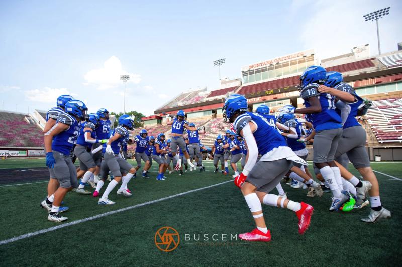 Coeur d'Alene Vikings Varsity Football vs Rigby at the University of Montana 8/19/22. photo 4