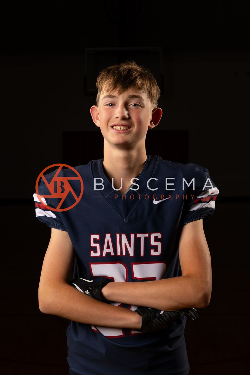 Coeur du Christ Academy Saints football player portrait, 2026 season
