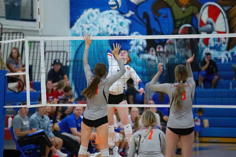 Coeur d'Alene Vikings JV Volleyball vs Post Falls Trojans 9/6/22 photo 48