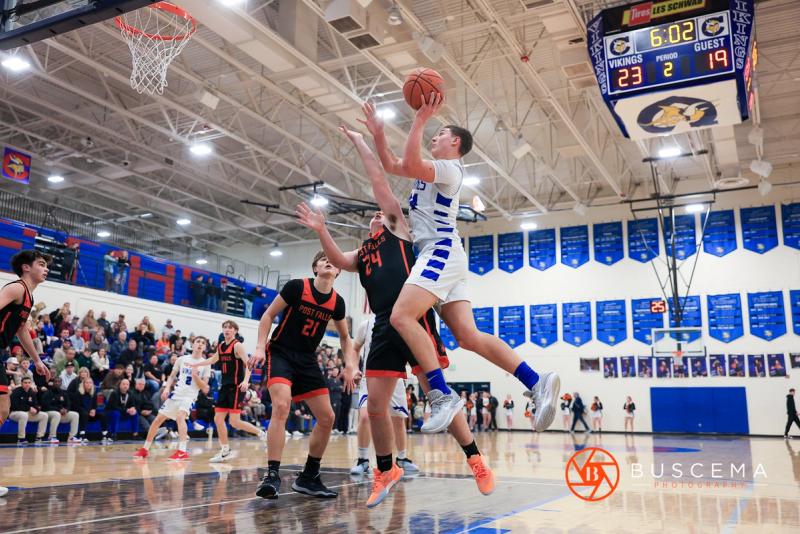 Post Falls @ Coeur d'Alene Boy's Basketball photo 16