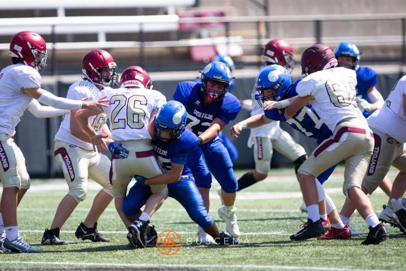 Coeur d'Alene Vikings Freshman Football vs Rigby at the University of Montana 8/19/22. photo 33