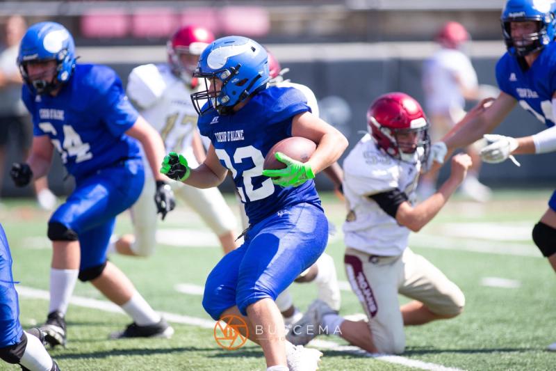 Coeur d'Alene Vikings Freshman Football vs Rigby at the University of Montana 8/19/22. photo 24
