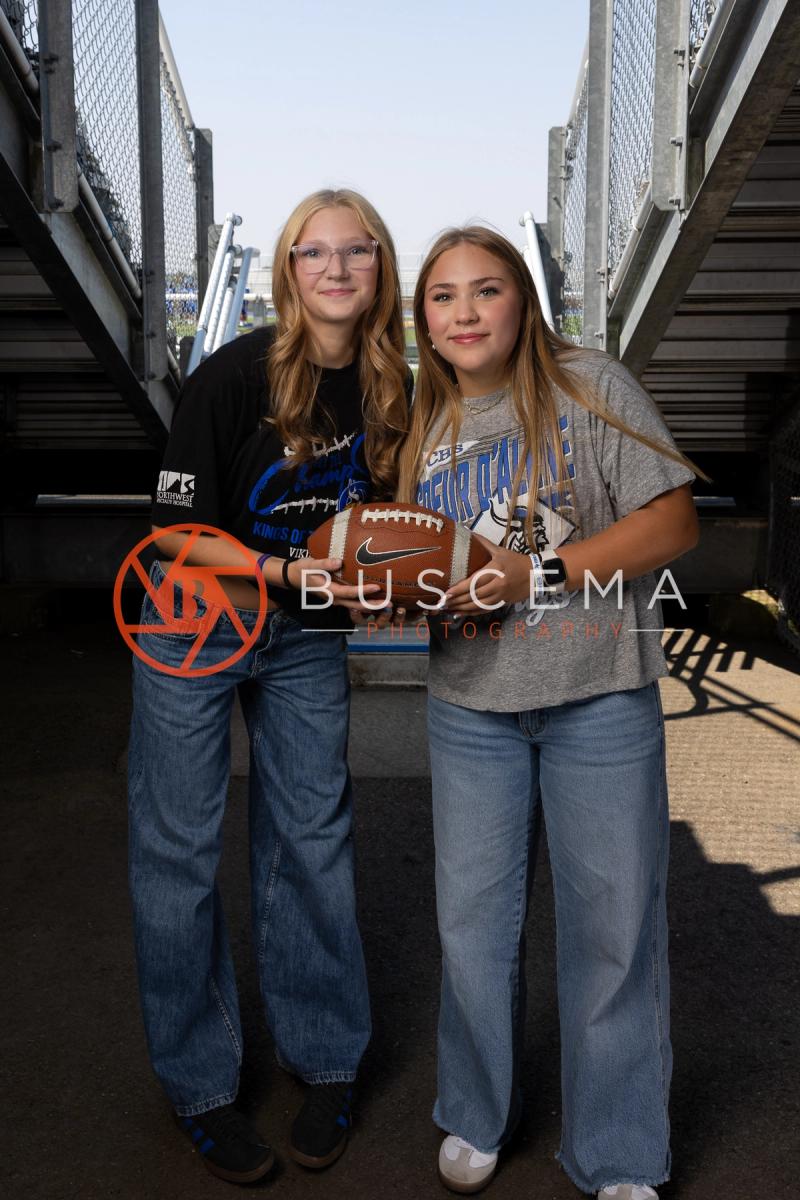 Coeur d'Alene High School football team managers at 2026 team photos