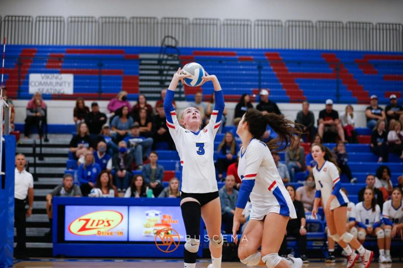 Lakeland @ Coeur d'Alene Girls Volleyball photo 50