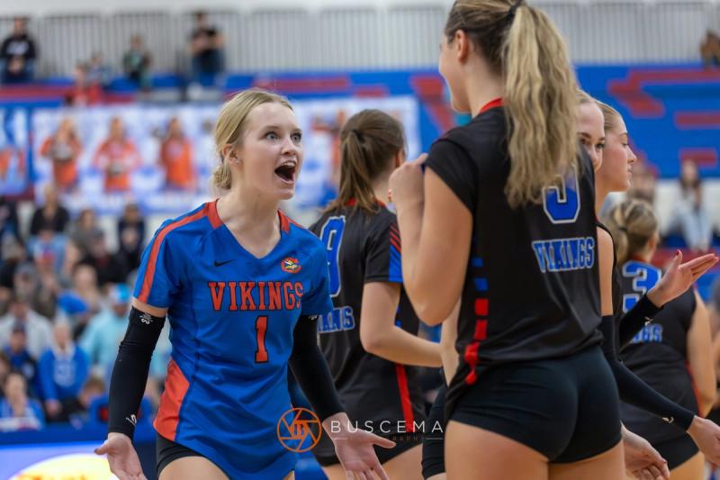 Coeur d'Alene Vikings vs Post Falls Trojans Girl's Volleyball 10/17/23 photo 21
