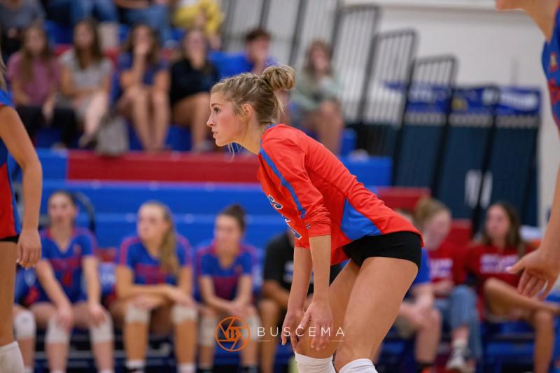 Coeur d'Alene Vikings Varsity Volleyball vs Post Falls Trojans 9/6/22 photo 5