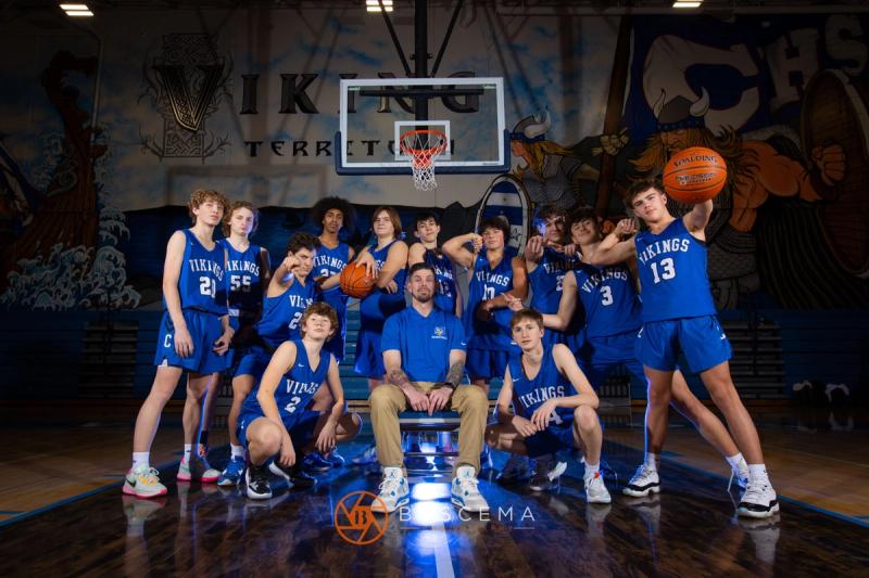 Coeur d'Alene Vikings Boy's Basketball 2022 Media Day photo 17