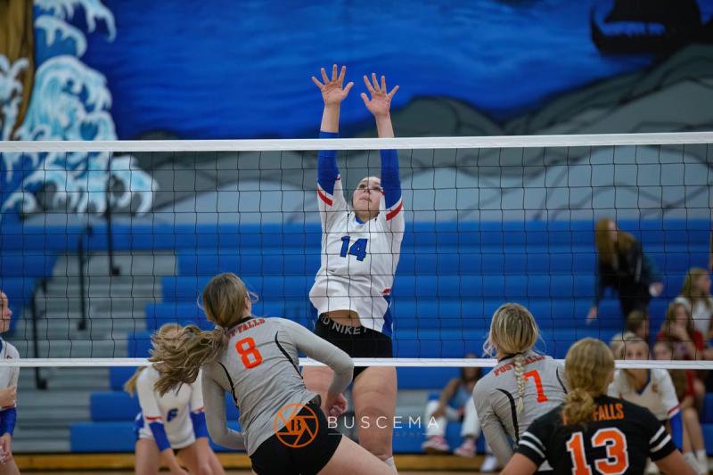 Coeur d'Alene Vikings JV Volleyball vs Post Falls Trojans 9/6/22 photo 43