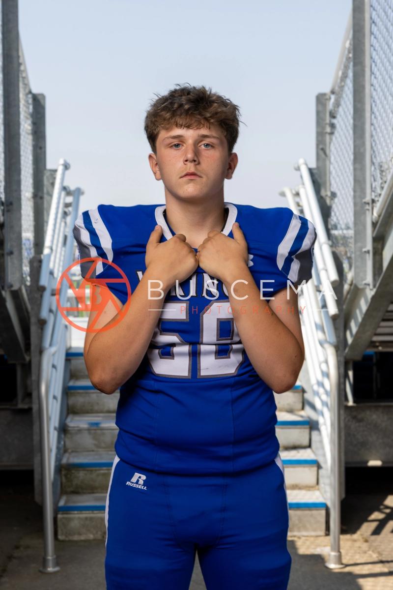 Coeur d'Alene High School Vikings football player portrait, 2026 season