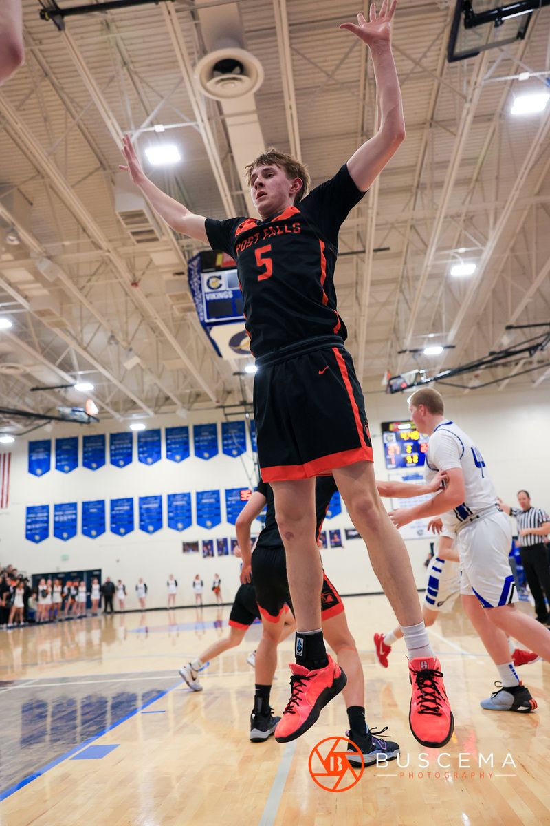 Post Falls @ Coeur d'Alene Boy's Basketball photo 19