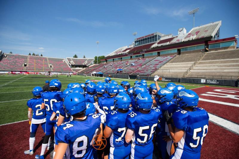 Coeur d'Alene Vikings JV Football vs Rigby at the University of Montana 8/19/22. photo 4