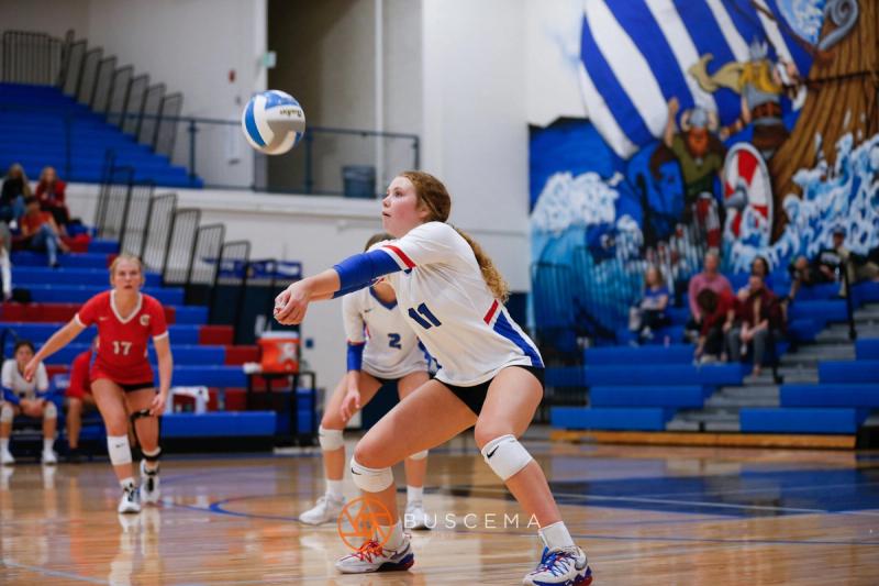 Lakeland @ Coeur d'Alene Girls Volleyball photo 58